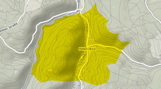 Immobilienpreisekarte Hoefen an der Enz